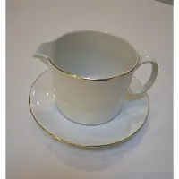 Thomas Rosenthal Medaillon goud sauskom met schotel Glansgoldband 2 mm