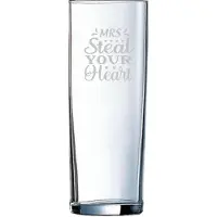 Arcoroc Gegraveerde longdrinkglas 31cl Mrs. Steal your heart