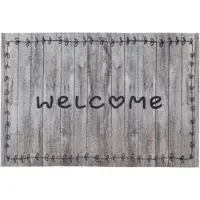 MD-ENTREE MD Entree - Deurmat - Schoonloopmat - Impression - Love Wood Welcome - 50 x 75 cm