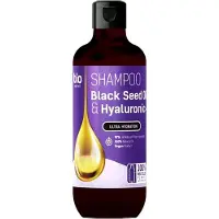 Bio Naturell Haarshampoo Zwarte Komijnolie en Hyaluronzuur - voedend - krullend haar 355 ml