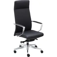 Sedero Bureaustoel Stuttgart Zwart - 100% leder