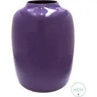 Vase the World Vaas Artic | Small | Purple - Paars | Mondgeblazen glas | Ø21 x H29 cm