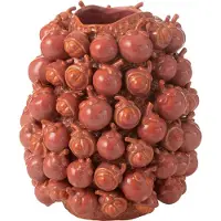 J-Line vaas Botanica - keramiek - koper/roze - small - Ø 31 cm