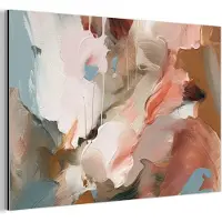 MuchoWow Aluminium schilderij 60x40 cm - Wanddecoratie metaal - Verf - Kleuren - Abstract - Kunst - Metalen muurdecoratie woonkamer - Decoratie industrieel - Foto op dibond - Industriële accessoires slaapkamer