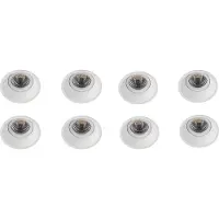 Orbit inbouwspot, 8 stuks, - Spot Inbouw Gu10 50W 230V Wit S2 Borderline BS3001 BL
