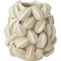 J-Line vaas Botanica Cacao Hoog - keramiek - beige - Ø 30.5 cm