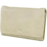 Bear design Flappie Portemonnee Dames - Ritsportemonnee - RIFD - Leer - Taupe
