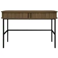 Fonq basic Panel Bureau - B 120 cm - Walnootbruin