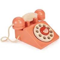 Mentari Rollenspel: RING RING TELEFOON 15x12,5x8,5cm, in hout, in doos, 2+