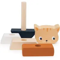 Mentari Stapelaar - Kitten - 6X2,5X11,5Cm - Hout - 1 Jaar
