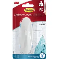 Command Command-badkamergrote designhaak (l x b x h) 105 x 38 x 38 mm Wit Inhoud: 1 stuk(s)