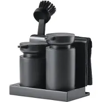 Zone Denmark DIISH Afwasset met duo zeepdispenser voor afwasmiddel en handzeep- keukenorganizer -Black - afwas set