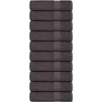 vidaXL Handdoeken FROGN 10 st 50x100 cm 360 g/m² antraciet