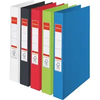 Esselte Ringband Standaard A4 25mm 30% gerecycled PP folie assorti - 10 stuks