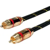 Roline GOLD tulp aansluitkabel simplex M/M, rood, 2,5 m