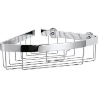 TESA Douchebak, Aluxx hoekopbergmand enkelvoudig, plat (8,5 x 24,5 x 25 cm)
