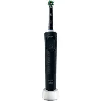 Oral-B Vitality Pro, voor volwassenen, roterende tandenborstel, dagelijks gebruik, geschikt voor gevoelig tandvlees, zwart, 2 minuten, op batterijen