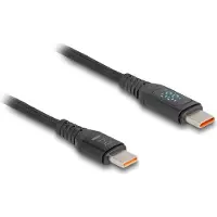 DeLOCK USB 2.0 Fast Charging Cable USB Type-C male to male PD 3.1 140 W with power indication 1.20 m