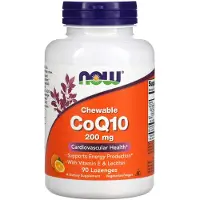 Now CoQ10 200mg with Vitamin E - 90 lozenges