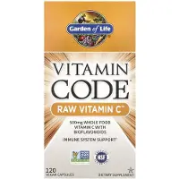 Garden of life , Vitamine Code, RAW Vitamine C, 120 plantaardige capsules