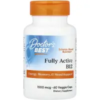 Doctors Best , Volledig Actief B12, 1.500 mcg, 60 Veggie Capsules