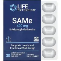 Life Extension - SAMe S-Adenosyl-Methionine, 400 mg - 30 enterisch gecoate tabletten