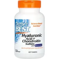 Doctors Best - Hyaluronzuur + Chondroïtinesulfaat met BioCell Collageen - 60 tabletten