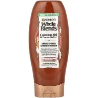 Garnier , Whole Blends, Gladdende Conditioner, Krullend Haar, Kokosolie & Kakaoboter, 12,5 fl oz (370 ml)