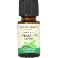 Natures Answer , 100% Pure Organische Essentiële Olie, Spearmint, 0,5 fl oz (15 ml)