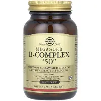 Solgar , Megasorb B-Complex "50", 100 Tabletten