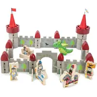Tender Leaf Toys Houten Speelgoed - Drakenkasteel - Speelset - - OneSize - Speelgoed