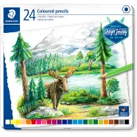 Staedtler 146C M24 Design Journey Colouring Pencils - Assorted Colours (Tin of 24)