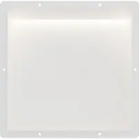 Guido Gusto Mat wit RVS Inbouwnis 30x30x7cm met tegelflens en LED verlichting