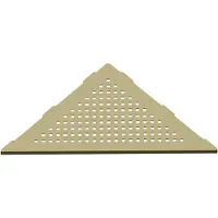 Guido Gusto Square Corner hoekplanchet inbouw 30x25 cm mat goud