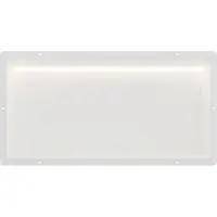 Guido Gusto Mat wit RVS Inbouwnis 30x60x10cm met tegelflens en RGB verlichting