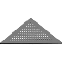 Guido Gusto Square Corner hoekplanchet inbouw 30x25 cm gun metal