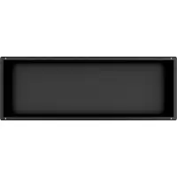 Guido Gusto Mat zwart RVS Inbouwnis met tegelflens 30x90x10cm