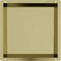 Guido Gusto Mat goud RVS Inbouwnis met tegelflens 30x30x7cm