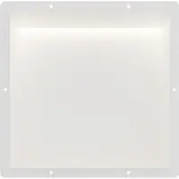 Guido Gusto Mat wit RVS Inbouwnis 30x30x10cm met tegelflens en LED verlichting