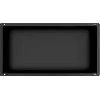 Guido Gusto Mat zwart RVS Inbouwnis met tegelflens 30x60x10cm