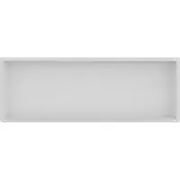 Guido Gusto Mat Wit RVS Inbouwnis met tegelflens 30x90x10cm