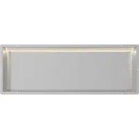 Guido Gusto RVS Inbouwnis 30x90x10cm met tegelflens en LED verlichting