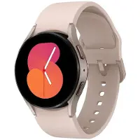 Samsung Galaxy Watch5 Smart Horloge, gezondheidsmonitor, fitnesstracker, batterij met lange levensduur, Bluetooth, 40 mm, roségoud, Britse versie