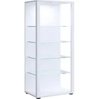 VCM Glasol3 vitrinekast wit.