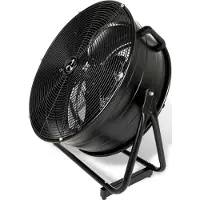 CasaFan DF800 Eco IP54 SL Vloerventilator 123 W (Ø x h) 88 cm x 92 cm Zwart (mat) Zwenkbaar