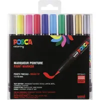 Posca Uni PCF350 - verfmarker - brushpen - set á 10 stuks.