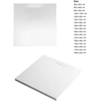 Xenz Flat Zero douchevloer 120x100 wit