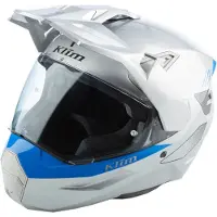 KLIM X1 Alpha Carbon Grijs Blauw Adventure Integraalhelm Maat 2XL