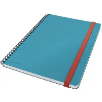Leitz Notitieboek Leitz Cosy B5 lijn spiraal blauw | 5 stuks