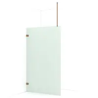 Maxaro Diamond Inloopdouche | 120 cm Koper Matglas Vaste wand